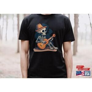 Dia De Los Muerto Shirt Day Of The Dead T Guitarist Tee Classic